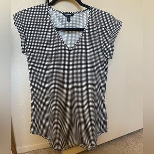 Black and White Checkered blouse-Express